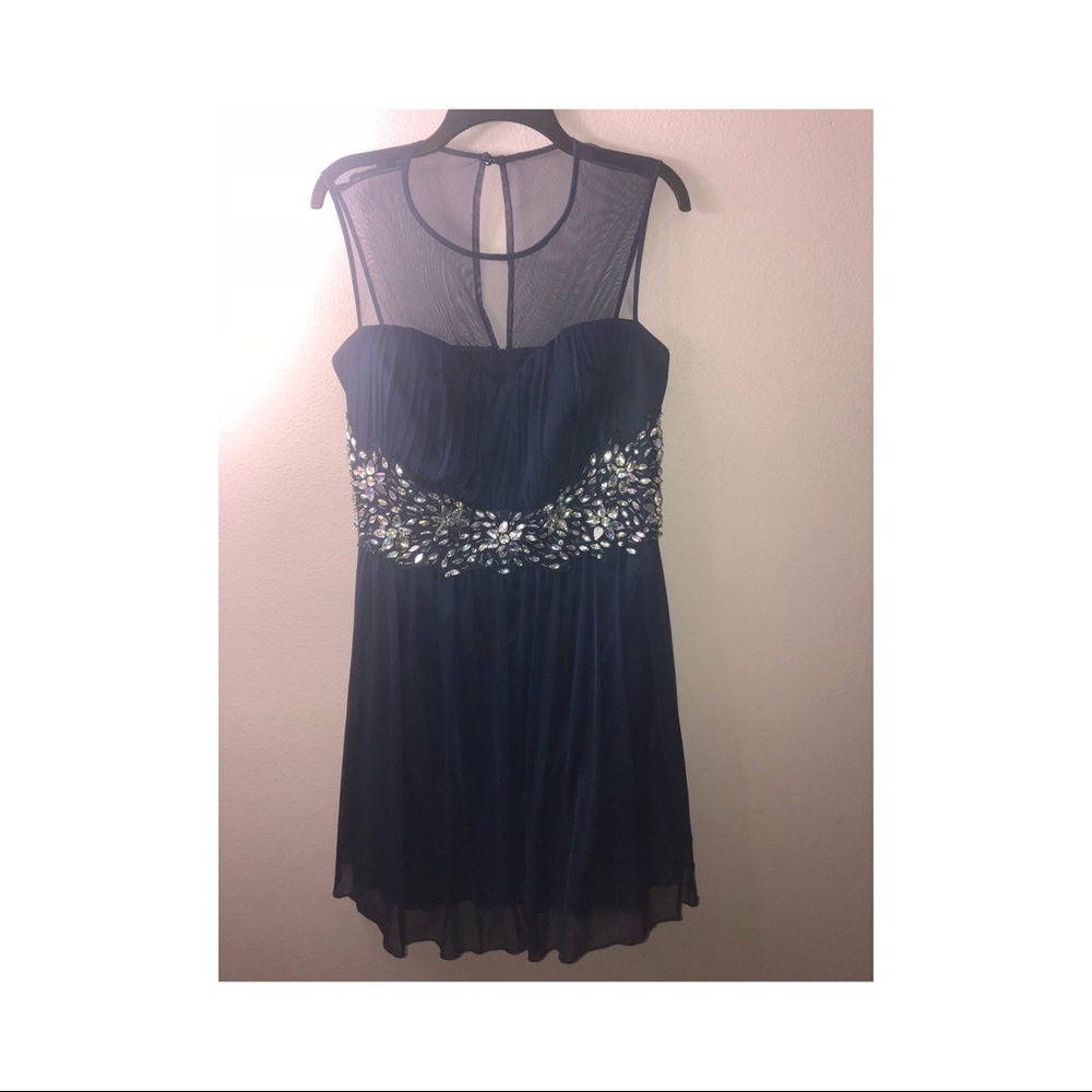 Navy blue homecoming dress